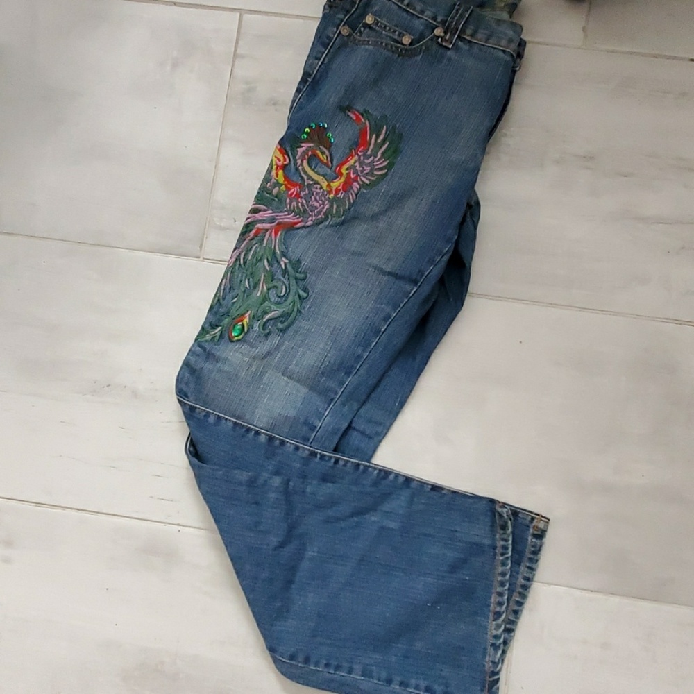Embroidered Jeans - Picture 2 of 8